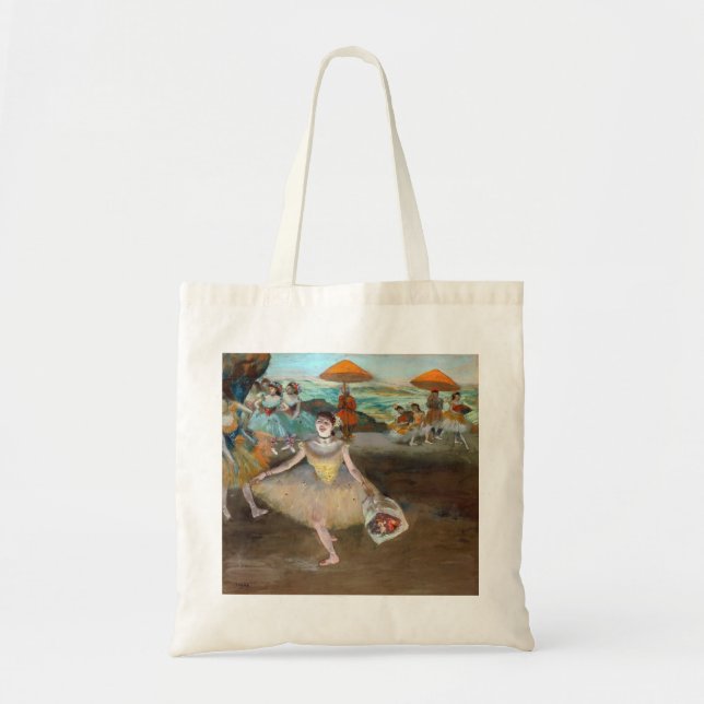 Bolso De Tela Edgar Degas - Bailarina con Bouquet, inclinándose  (Frente)