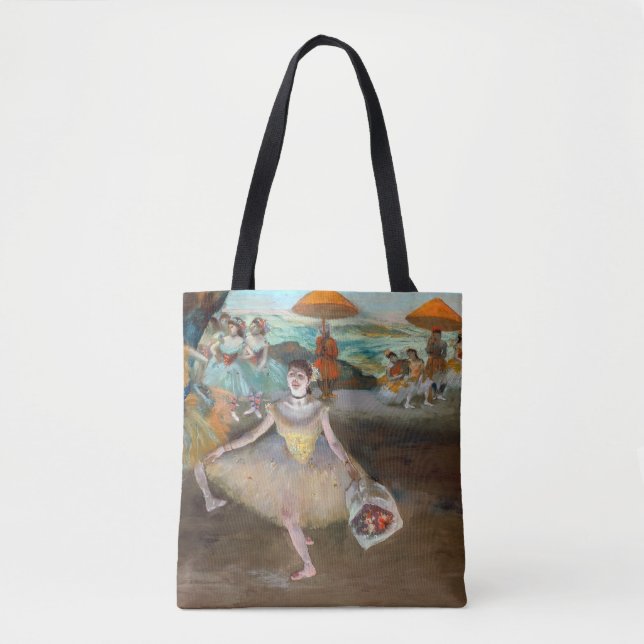 Bolso De Tela Edgar Degas - Bailarina con Bouquet, inclinándose  (Anverso)