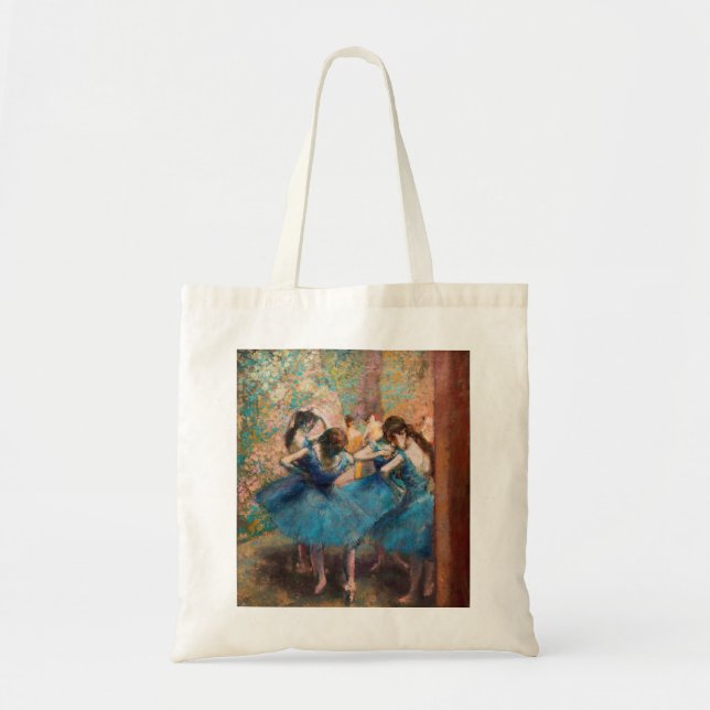Bolso De Tela Edgar Degas - Bailarinas de azul (Frente)