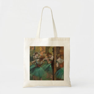 Bolso De Tela Edgar Degas bailarinas rosa y verde