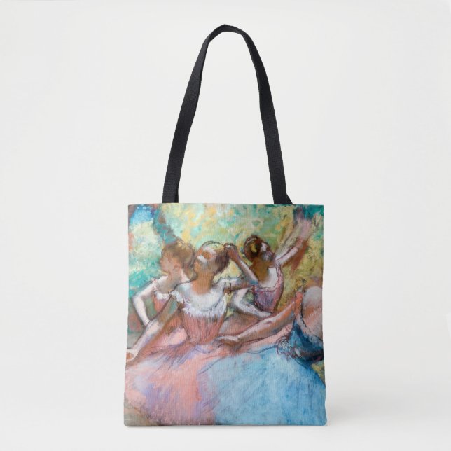 Bolso De Tela Edgar Degas - Cuatro Ballerinas en escena (Anverso)