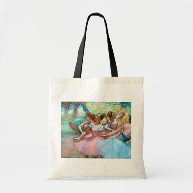 Bolso De Tela Edgar Degas - Cuatro Ballerinas en escena (Frente)