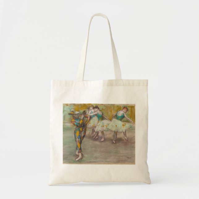 Bolso De Tela Edgar Degas - Danza Harlequin (Frente)