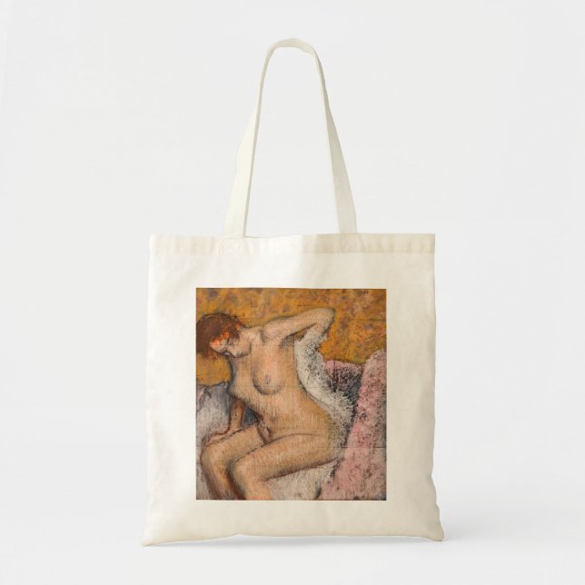 Bolso De Tela Edgar Degas - Después del baño (Frente)