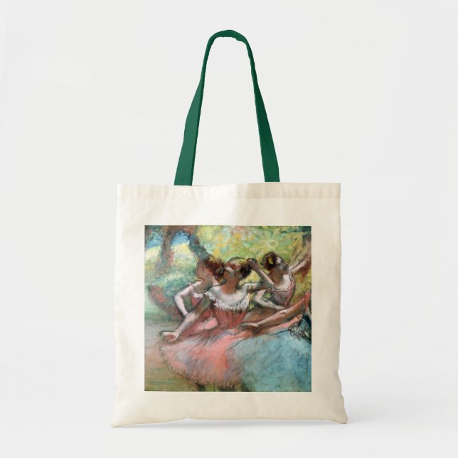 Bolso De Tela Edgar Degas el | cuatro bailarinas en la etapa (Frente)