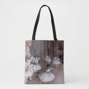 Bolso De Tela Edgar Degas - Ensayo de ballet sobre el escenario