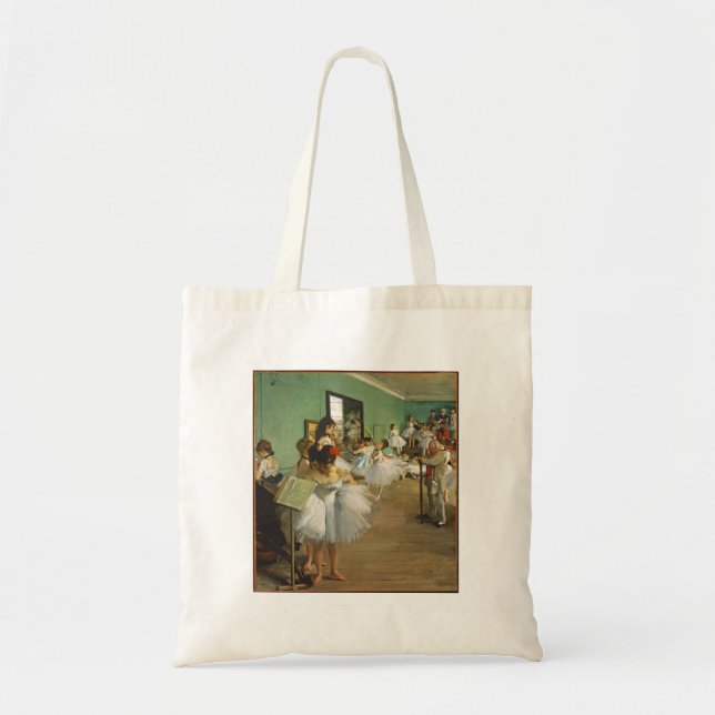 Bolso De Tela Edgar Degas La Clase De Baile Ballerina Pintura (Frente)