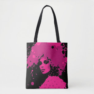 Bolso De Tela Edgy Retro En Todo El Depósito De Diseño Grunge