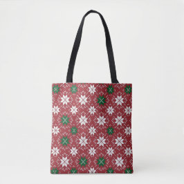 Bolso De Tela Edición de Navidad 1 de Fair Isle escandinava