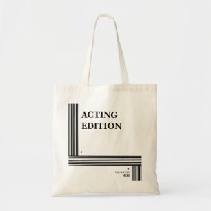Bolso De Tela Edición en acción Reproducir guión con estilo