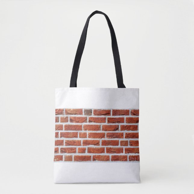 Bolso De Tela Edificio de fondo de pared de ladrillo (Anverso)