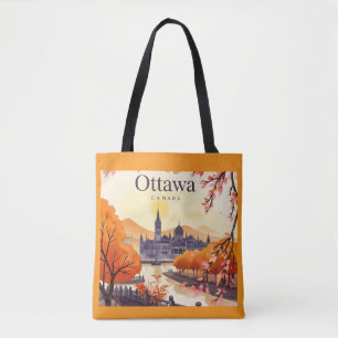 Bolso De Tela Edificio del Parlamento de Ottawa, Canadá, horizon