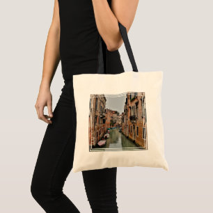 Bolso De Tela Edificios a lo largo de los canales de Venecia