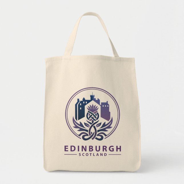 Bolso De Tela Edinburgh Scotland United Kingdom (Frente)