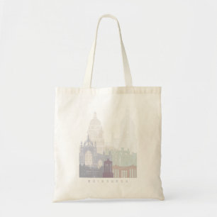 BOLSO DE TELA EDINBURGH SKYLINE POSTER PASTEL
