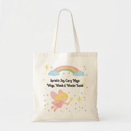 Bolso De Tela Editable Crayon Style – Fairy Mushroom Forest 
