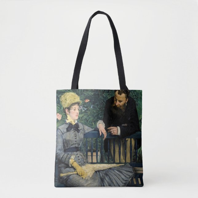 Bolso De Tela Edouard Manet - En el Invernadero (Anverso)
