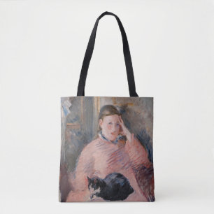Bolso De Tela Edouard Manet - Mujer con un gato