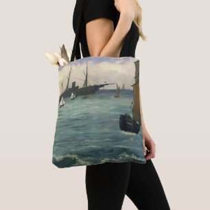 Bolso De Tela Eduardo Manet el   el Kearsarge en Boulogne