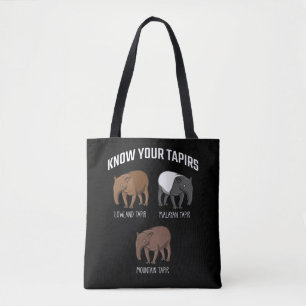 Bolso De Tela Educación animal de Tapir Montaña Malaya Lowlan