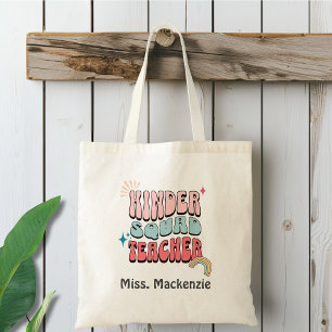 Bolso De Tela Educador Kinder Squad personalizado