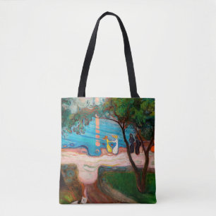 Bolso De Tela Edvard Munch - Baile en la playa