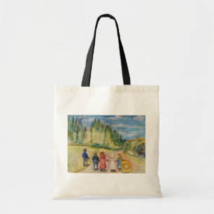 Bolso De Tela Edvard Munch - El bosque de cuento de hadas