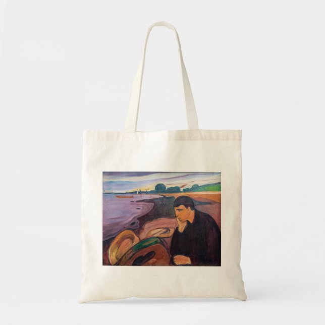 Bolso De Tela Edvard Munch - Melancholy 1894 (Frente)