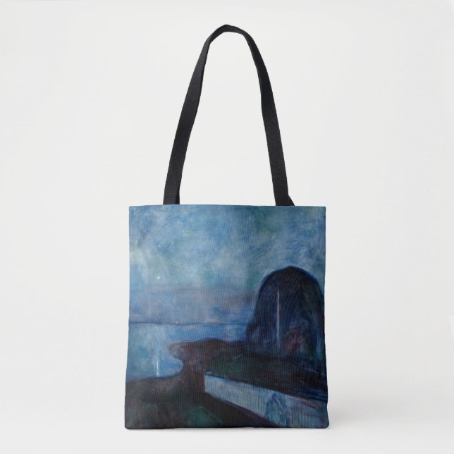 Bolso De Tela Edvard Munch - Noche Starry 1893 (Anverso)