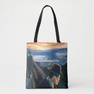 Bolso De Tela Edvard Munch - Sick Mood at Sunset, desesperación