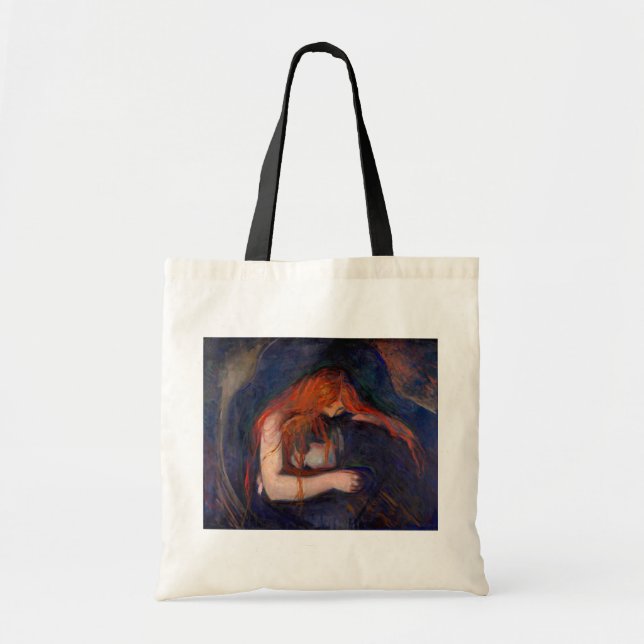 Bolso De Tela Edvard Munch - Vampiro / Amor y dolor (Frente)