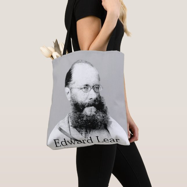 Bolso De Tela Edward Lear Tote Bag (Detalle)