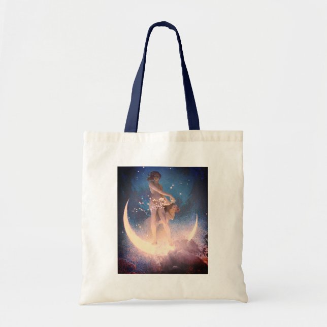 Bolso De Tela Edwin Blashfield Stars dispersando Art Nouveau (Frente)