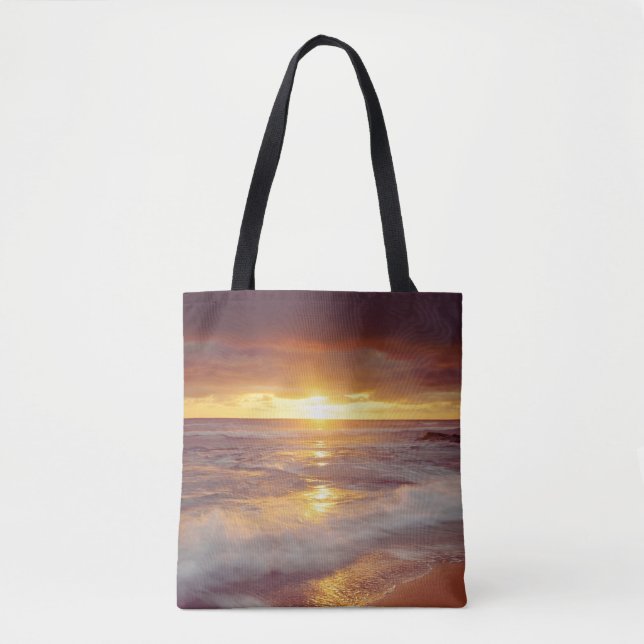 Bolso De Tela EE.UU., California, San Diego. Playa Sunset Cliffs (Anverso)