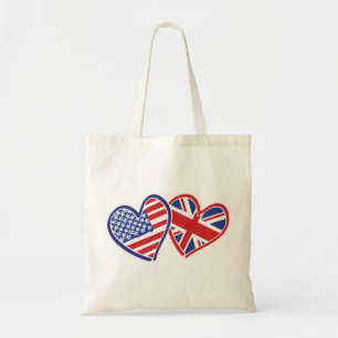 Bolso De Tela EE.UU.—Reino Unido-Amor