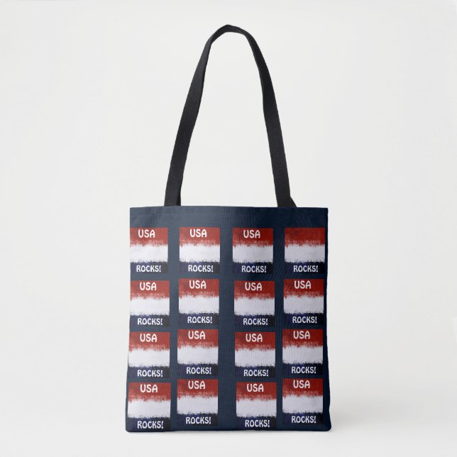 BOLSO DE TELA EE. UU. ROCKS   (Anverso)