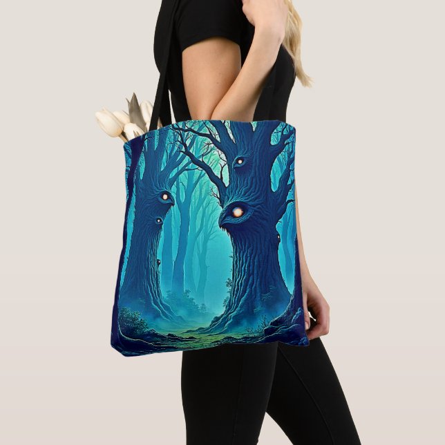 Bolso De Tela Eerie Woodland Eyes (Detalle)