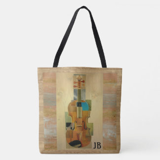 Bolso De Tela Efecto de madera del grano de la composición del
