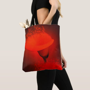 Bolso De Tela Efecto dispersión roja de Calla Lily Vivid