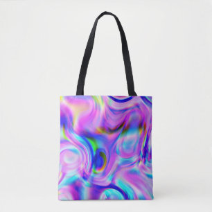 Bolso De Tela Efectos digitales: patrón abstracto multicolor.