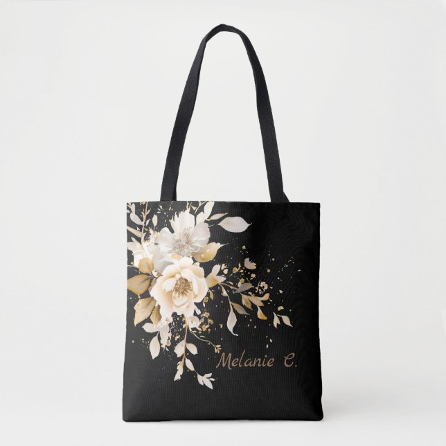 Bolso De Tela Effortless Elegance Floral Tote (Anverso)