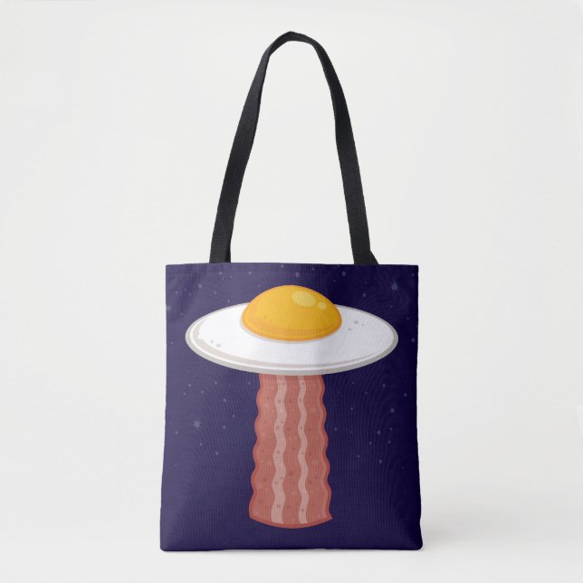 Bolso De Tela Eggstraterrestrial (Anverso)