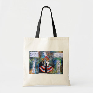 Bolso De Tela Egipcio Pharoh - rey Tut con los jeroglíficos