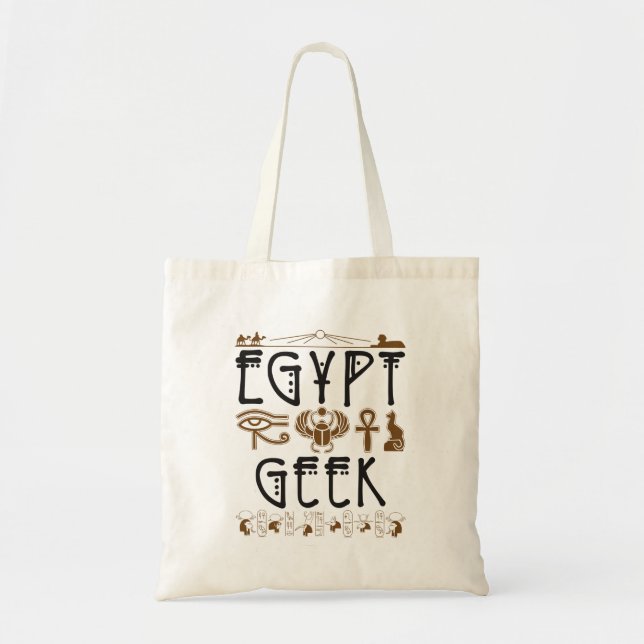 Bolso De Tela Egipto geek arqueología egipcia antigua (Frente)