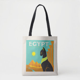 Bolso De Tela Egipto Tierra de realeza felina