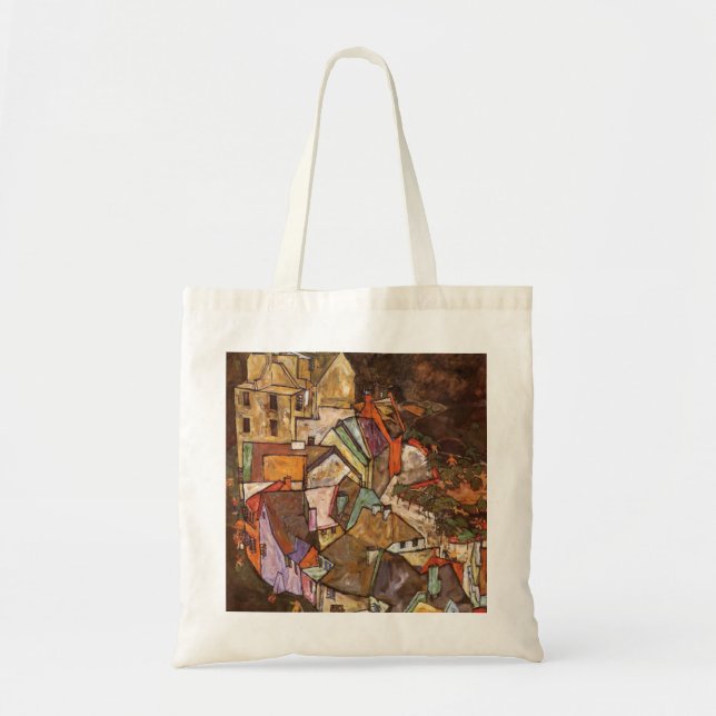 Bolso De Tela Egon Schiele - Borde De La Ciudad (Frente)