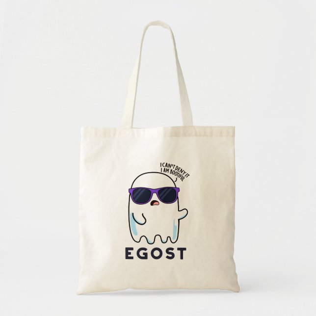 Bolso De Tela Egost Funny Halloween Ego Ghost Pun (Frente)