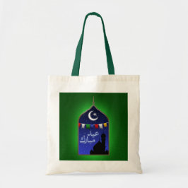 Bolso De Tela Eid Mubarak Garland Moon