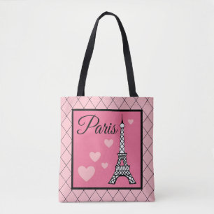 Bolso De Tela Eiffel Tower Paris Tote Bag Gift
