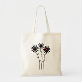Bolso De Tela Einkaufstasche mit abstrakter Blumenzeichnung